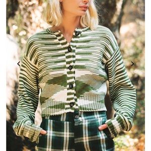 Ciao Lucia Varese Green Cardigan